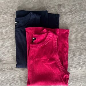 Express women’s Pink and Navy Tops